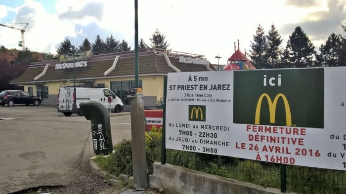 Fermeture des Mcdo en France